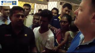 Sri Lanka National Players visit with the victims of the Meetotamulla tragedy [upl. by Thurmond669]