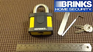 73 Brinks 50mm Maximum Security Padlock Picked [upl. by Guidotti]