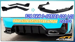 Autunikcom  2023 BMW M340I G20 Rear Bumper Side Aprons Splitter Bodykits [upl. by Pearman856]