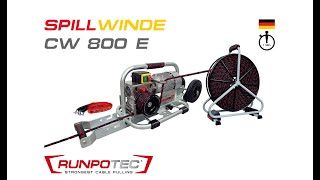 RUNPOTEC Spillwinde CW 800 E  1 Minuten Version [upl. by Aisac]