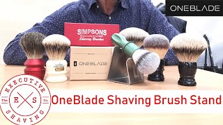 OneBlade Stainless Steel Shaving Brush Stand Demo [upl. by Collar]