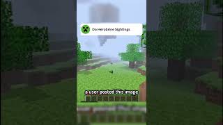 Inducting Herobrine sightings Clips Into Minecrafts Hall Of Fame minecraft shorts [upl. by Runkel]