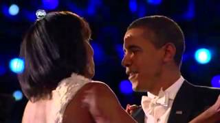 Barack Obama sings and dances with Michelle inaugural balls [upl. by Acirtal925]