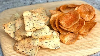 How to make thin crispy keto chips  Keto vegan glutenfree [upl. by Strohl859]