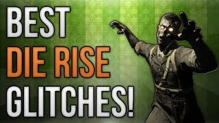 BO2 BEST Die Rise Zombies Glitches OutUnder the Map  Barrier Glitches [upl. by Emeline]