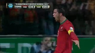 Suecia vs Portugal 23 All Goals amp Highlights 19112013 World Cup Qualification 2014 [upl. by Taveda]