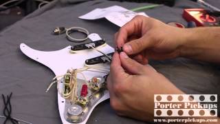 Porter Pickups Modern Strat and Emerson Custom Prewired assembly install [upl. by Arsi]