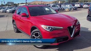 2018 ALFA ROMEO Stelvio Sport Utility Livermore Brentwood San Leandro Concord Tracy [upl. by Thrift]