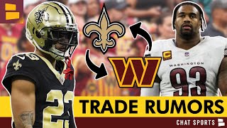 Washington Commanders Rumors TRADE For Marshon Lattimore  Will Jonathan Allen Ask To Be Traded [upl. by Crocker]