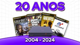 SINTASE VELHO 10 jogos de PS2 que fazem 20 ANOS em 2024 [upl. by Towill]