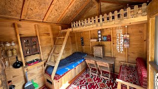 Building a Wooden House in 30 Days  Off Grid Cabin  Full Video [upl. by Aehcsrop286]