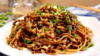 Zero Skills Needed Szechuan Spicy LoMein 四川香辣干捞面 Chinese Dry Chilli Garlic Noodles Recipe [upl. by Padgett]