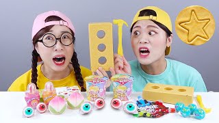 Dalgona Candy Dessert Mukbang DONA [upl. by Stephi]