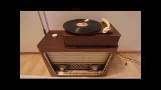 ASA 844 tube radio 1957 with Perpetuum Ebner turntable [upl. by Merry]