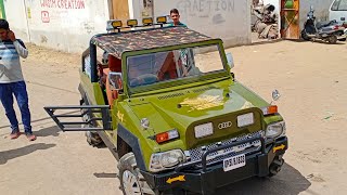 Maruti 800 jeep Eastern car modified Wasim creation [upl. by Namus]