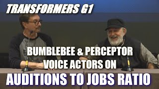 Audition to Casting Ratio with Transformers G1 Bumblebee amp Perceptor Voice Actors [upl. by Noned]