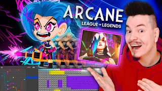 Zrobiłem ANIMACJE JINX z ARCANE na TABLECIE GRAFICZNYM 4K 184quot BOSTO BT19UHDTP [upl. by Nalyd]