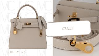 The Perfect Neutral Hermès Kelly Retourne 25 Bag in Craie with Gold Hardware • MIGHTYCHIC • [upl. by Uase]