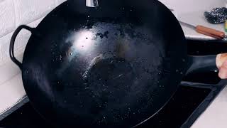 How to use PreSeasoned Carbon Steel wok first time and How to care for it after [upl. by Lilla]