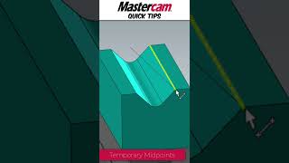 Mastercam Temporary Midpoints [upl. by Alphard]