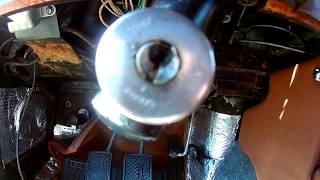 Optional steering wheel locking device on 1966 Jaguar MK2 amp Woodwork [upl. by Seed]