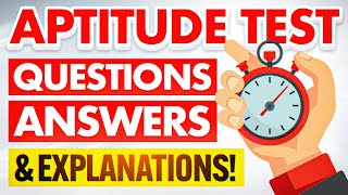 APTITUDE TEST Questions Answers amp Explanations How to PASS an APTITUDE TEST with 100 [upl. by Nollahs]