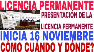 INICIA 16 LICENCIA PERMANENTE CÓMO TRAMITARLA EN LINEA Y MÓDULOS PASO A PASO [upl. by Moreno]