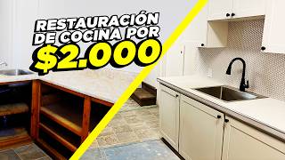 Renovación de cocina asequible de principio a fin  Hazlo tú mismo [upl. by Aihpledalihp477]