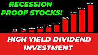 These 5 High Yield Dividend Stocks Saved Me in Recession  Recession Proof Dividend Portfolio [upl. by Rodger]