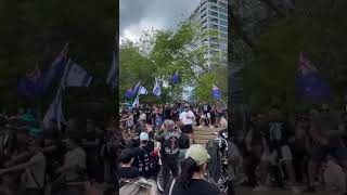 A group of Maoris came and led a Haka in support of Israel in New Zealand 🇳🇿 🇮🇱 israel [upl. by Rugg]