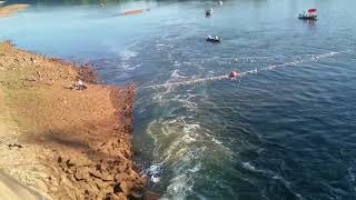 Flood gates open at bagnell dam into Osage river [upl. by Mariele802]