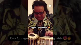 Check out this rare clip of BappiDaHits playing the tabla 🥁✨ [upl. by Dunkin]