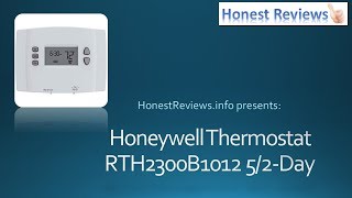 Honeywell Programmable Thermostat Review RTH2300B1012 [upl. by Harriet]