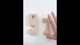 Number Blocks Log Wooden Blocks Numbers 1 10 Math Manipulatives Sum Blocks For Toddlers [upl. by Finny]