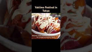 Roasted sweet potato festival shorts streetfood food japan tokyo potato yummy [upl. by Ralfston467]