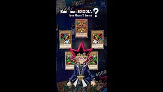 Yugioh Duel Links  How to summon Exodia Quickly Decklist [upl. by Nnaynaffit]