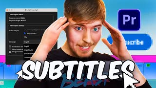 How to Create ANIMATED Subtitles Premiere Pro Tutorial [upl. by Nimaj578]