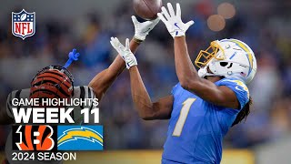 Cincinnati Bengals vs Los Angeles Chargers Game Highlights  NFL 2024 Season Week 11 [upl. by Dieter159]