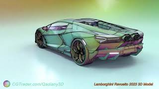 Lamborghini Revuelto 2023 3D Model [upl. by Nosreh]