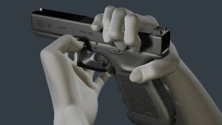 3D Glock Animation  How to disassemble and reassemble the G20 [upl. by Afirahs]