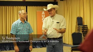 Western College of Auctioneering Instructor Ty Thompson [upl. by Essinger]