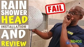 RAIN SHOWER HEAD REVIEW  SLIGHT FAIL [upl. by Anaderol902]