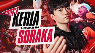 KERIA LOCKS IN SORAKA VS DRX  T1 VS DRX  LCK SUMMER 2024  CAEDREL [upl. by Tigges]