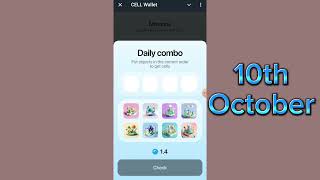 Cell Wallet Daily Combo  10th October  Cell Wallet Daily Combo cards video [upl. by Irrac]