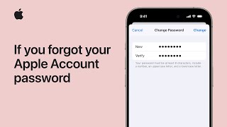 What to do if you forgot your Apple Account Password  Apple Support [upl. by Ruscio504]