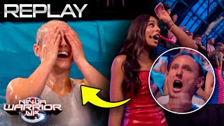 Rochelle Humes is SHOCKED By This SPLASH 😱  Ninja Warrior UK [upl. by Anyaj]