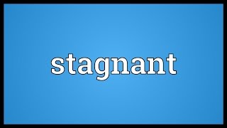 Stagnant Meaning [upl. by Dercy]