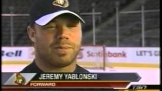 Jeremy Yablonski Ottawa Senators TC news story [upl. by Nakashima194]