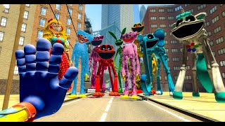 EVIL SMILING CREATURES FROM POPPY PLAYTIME 3 ATTACKED THE NEW YORK POLICEGARRYS MOD [upl. by Ahtelahs807]