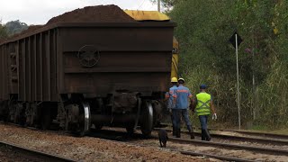 Operação Posto do KM 575 Cruzamentos manobras auxilio chegadas e partidas [upl. by Mitran]